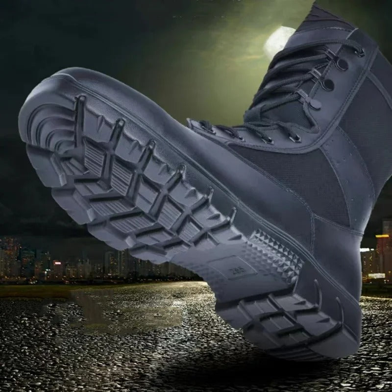Yaz nefes taktik çizmeler örgü çizme su geçirmez yumuşak ayakkabı aşınmaya dayanıklı savaş Boot anti-skid açık yürüyüş yürüyüş boot