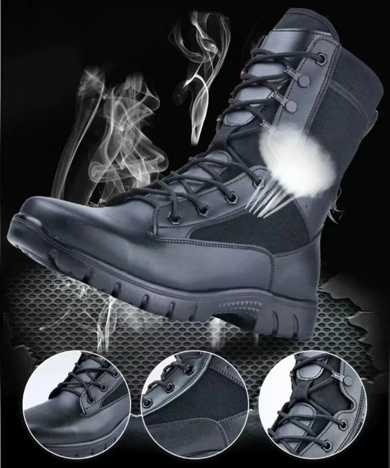 Yaz nefes taktik çizmeler örgü çizme su geçirmez yumuşak ayakkabı aşınmaya dayanıklı savaş Boot anti-skid açık yürüyüş yürüyüş boot