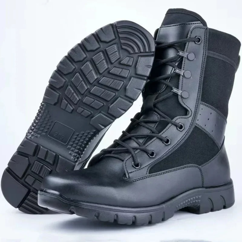 Yaz nefes taktik çizmeler örgü çizme su geçirmez yumuşak ayakkabı aşınmaya dayanıklı savaş Boot anti-skid açık yürüyüş yürüyüş boot