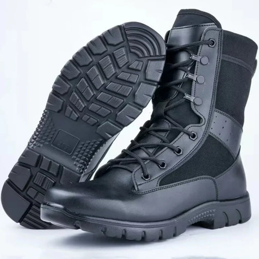 Yaz nefes taktik çizmeler örgü çizme su geçirmez yumuşak ayakkabı aşınmaya dayanıklı savaş Boot anti-skid açık yürüyüş yürüyüş boot